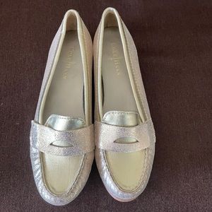 Gold Cole Haan Loafers